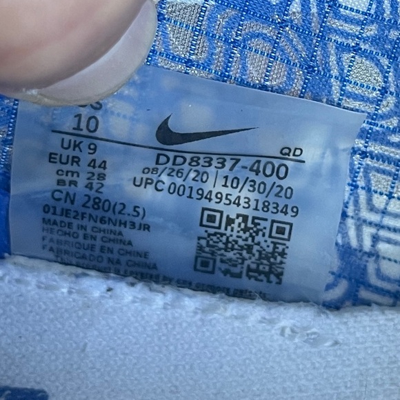 Nike Blue and White ZoomX Shoes main image 9